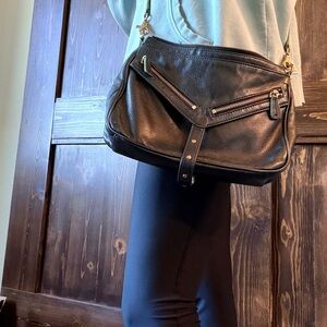 Botkier Black Leather Crossbody Bag